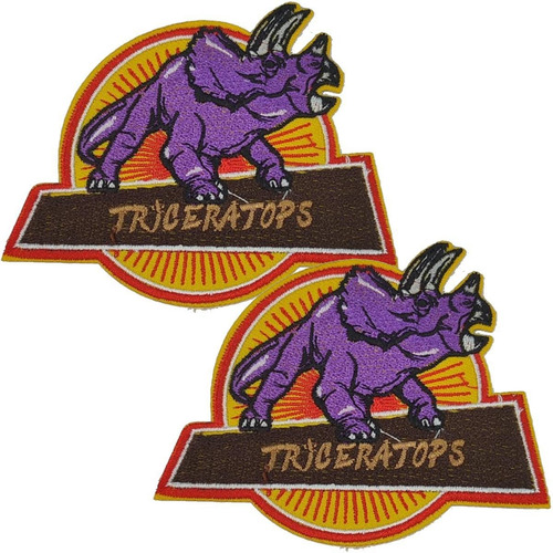 Tela Bordada Parche Decorativo, Mxdio-002, 2 Parches, Tricer
