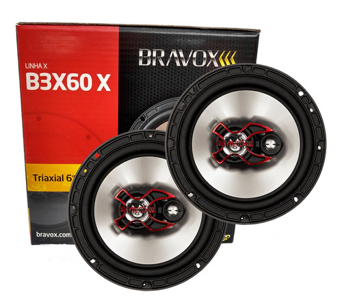 Alto-falante Triaxial  Bravox B3x60x 100w Rms