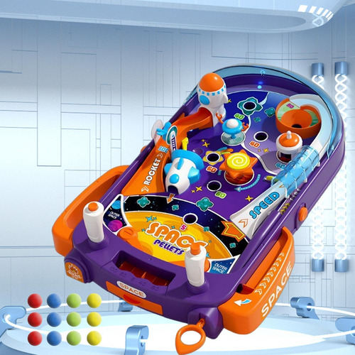 Mesa De Pinball Electrónica Para Niños, Con 52 Bolas