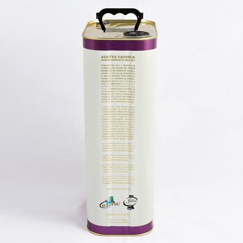 Aceite De Oliva Extra Virgen Cazorla Variedad Royal.(5 Litros)
