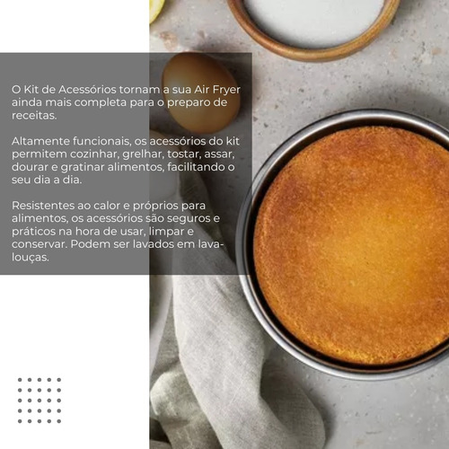 Conjunto Acessórios Airfryer - Eaf10 Eaf11 Eaf20 Eaf30 Eaf31