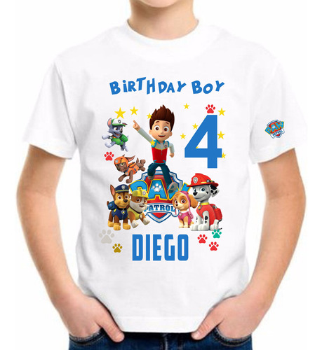 Camisetas Para Niños De Paw Patrol Para Cumpleaños