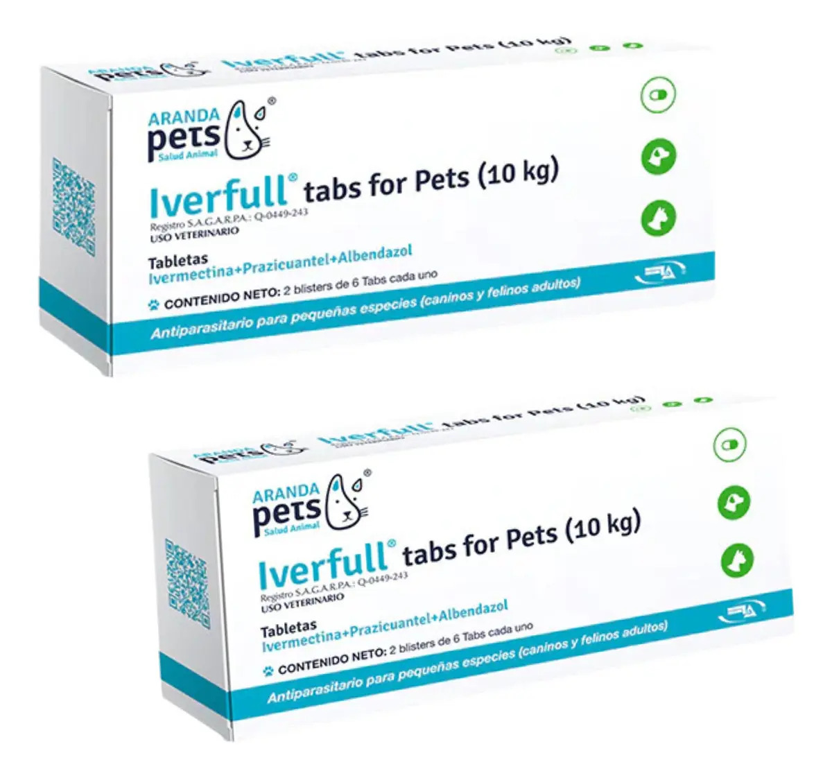 Desparacitante Para Gato 10 Tabletas Ivermectina 2pzs