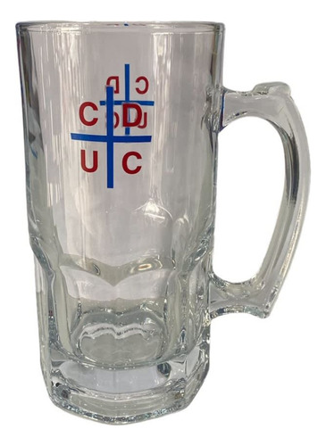 Vaso Cervecero Schopero Universidad Catolica 1 Litro Vidrio