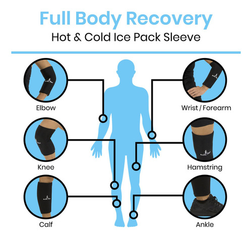 Arctic Flex Ice Sleeve Para Rodilla, Codo, Brazo - Paquete D