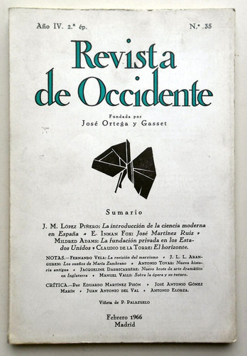 #13. Revista De Occidente - Año Iv N° 35  - Feb/mar 1966