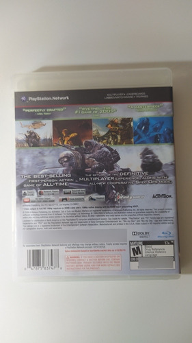 Call Of Dutymodern Warfare 2 -ps3-semi Novo - C/manual (Usado)