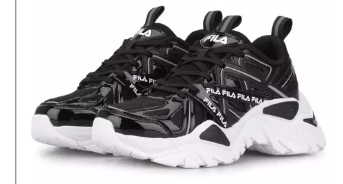 Charoladas Negras Fila | MercadoLibre 📦