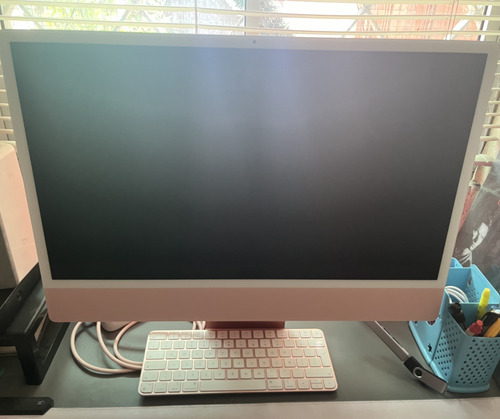 Apple iMac Rosa Retina 4.5k 24 M1 8cpu-7gpu/8gb/256gb Ssd (Usado)