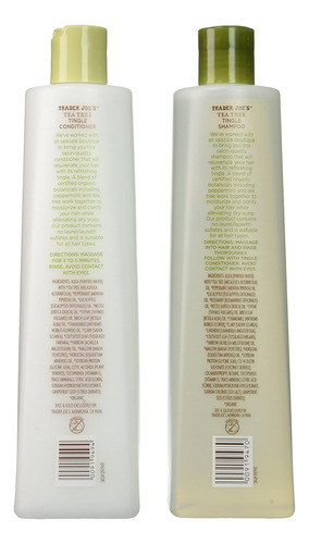 Champú Y Acondicionador Árbol Del Té De Trader Joe's, 16 Onz