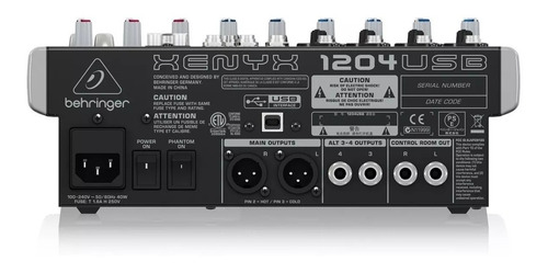 Mezcladora Mixer Behringer Xenyx 1204usb + Garantía