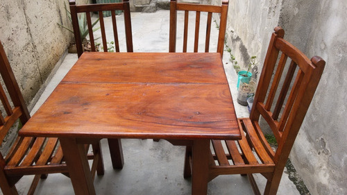 Comedor De 4 Sillas De Caoba 