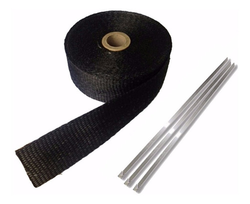 Fita Térmica Termotape  Escapamento 10 Metros + 03 Zip Tie