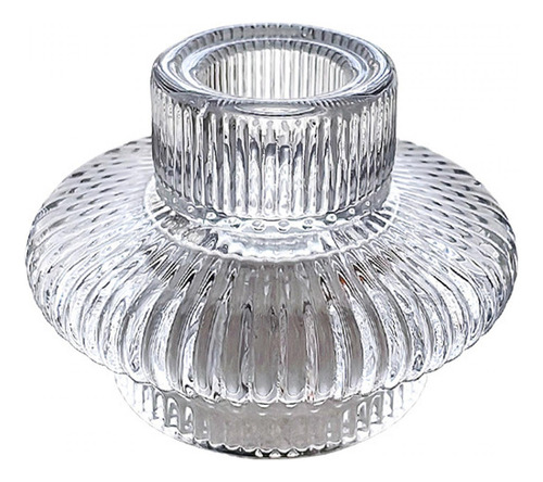 Portavelas De Cristal Para Mesa De Comedor, Soporte Para