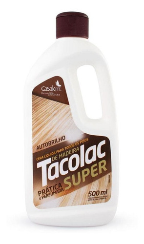 Kit Com 6 Tacolac Cera Líquida Para Pisos De Madeira 500ml