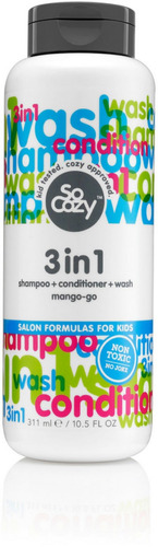 Socozy 3 En 1 Champú Y Acondicionador Mango-ir 10.5 Oz