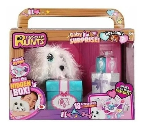 Peluche Grande Cajas Sorpresas Rescue Runts Kreker 8056