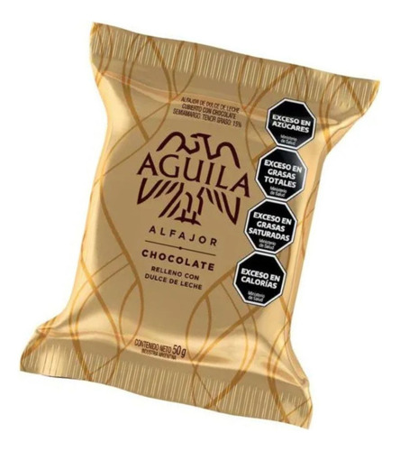 Alfajor Aguila Dorado Simple Dulce De Leche Y Choco Caja 40