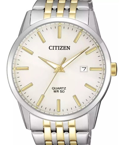 Relógio Citizen Masculino Quartz Prata/ Dourado Tz20948s