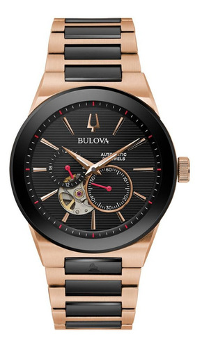 98a236 Reloj Bulova Latin Grammy Unisex Negro/rosado