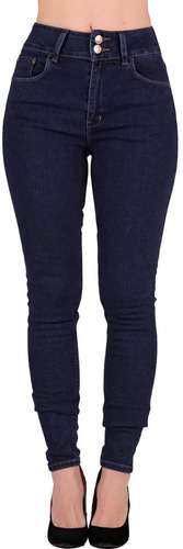 Jeans Básico Mujer Oggi Azul 59104028 Mezclilla Stretch Kati