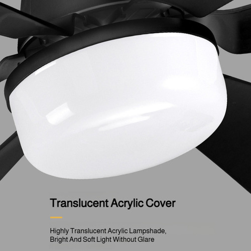 Q Fan Lamps And Lanterns Small With Remote 30w Black