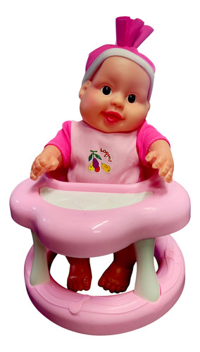 Muñeca Andador Con Manilla Arrastre Juguete Juego Sonido