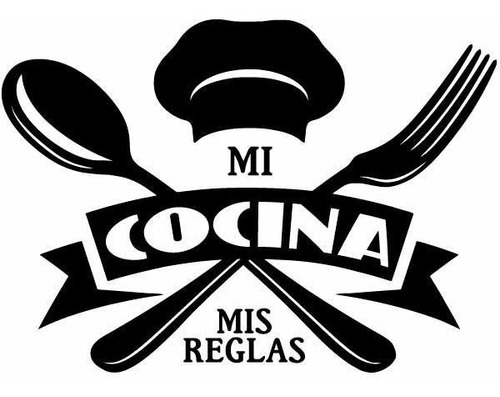 Vinilo Decorativo Pared Frases Hogar Mi Cocina Mis Reglas