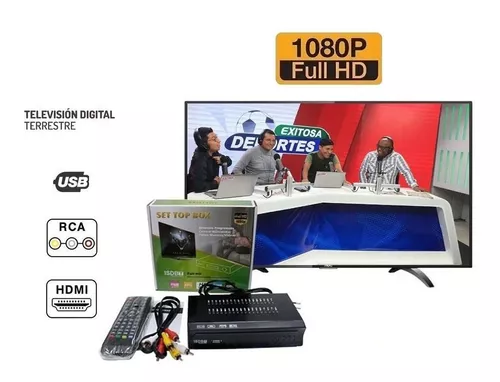 Set top box Sintonizador Decodificador Tv Digital Hd 1080p Tdt Isdbt