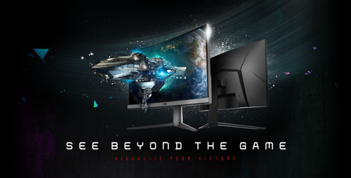 Imagen 2 de 7 de Monitor Gamer Msi G24c4 144 Hz Full Hd 1ms Curvo Freesync Dp