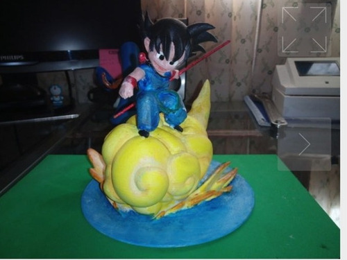 Impressão 3d Goku Kid Na Nuvem Voadora