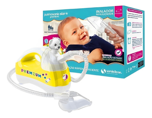 Inalador Nebulizador Silencioso Pulmosonic Star Premium