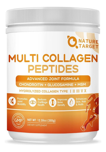 Multi-colágeno Con Glucosamina Nature Target 350 G