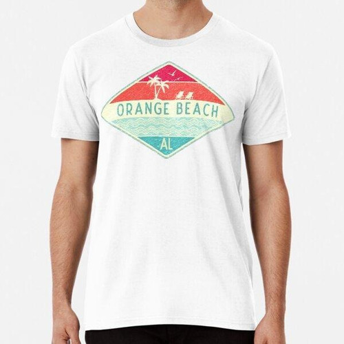 Remera Orange Beach  Gulf Shores, Alabama Retro Algodon Pre