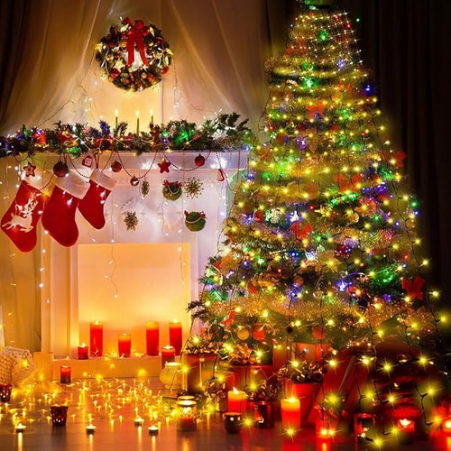 Guirnalda De 400 Luces Led Para Árboles De Navidad Color De