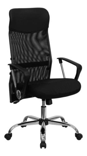 Cadeira de escritório Morshop S2 gamer ergonômica  preta com estofado de mesh