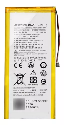 fuego Disgusto Acusación Bateria Motorola Moto G4 Plus Xt1621 Xt1622 Xt1625 Ga40