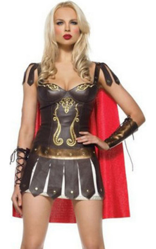 Disfraz De Gladiador Romano Mujer Para Baile De Máscaras