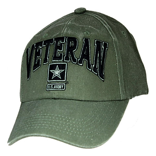 Ee. Uu. Gorra De Veterano Del Ejército. Verde