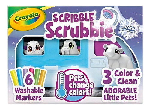 Crayola Scribble Scrubbie Pets Arctic Snow Explorer, Color