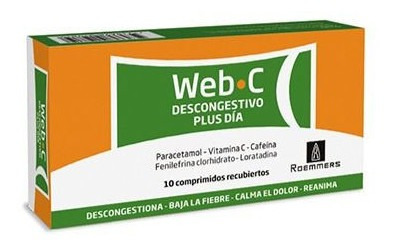 Web C® Descongestivo Plus Día X 10 Comprimidos