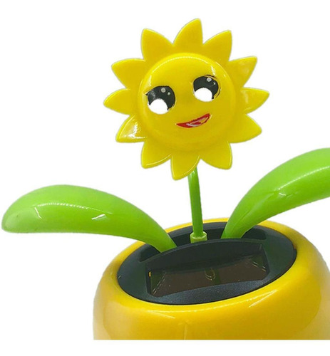 Imagen 4 de 12 de 2 Uds Juguete De Flor De Baile Con Solapa Con Energía Solar