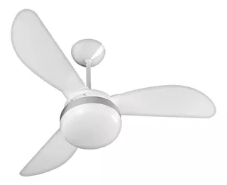 Ventilador de teto Ventisol Fênix branco e silver com 3 pás cor branco de plástico, 96 cm de diâmetro 220 V