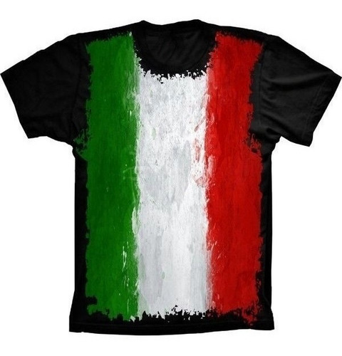 Camiseta Estilosa 3d Fullprint - Bandeira Da Italia