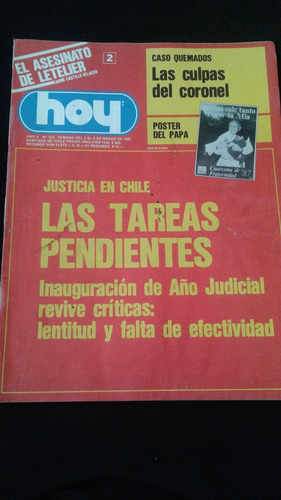 Revista Hoy N° 502 2 Al 8 De Marzo De 1987