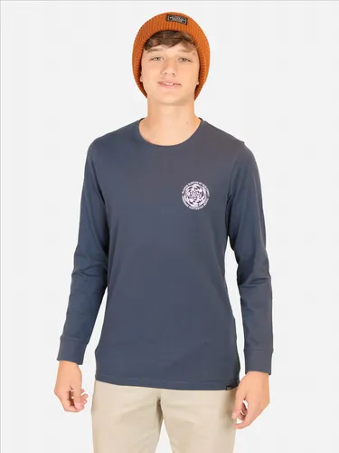 Polera Ml Lava Shore Azul Infantil Maui And Sons