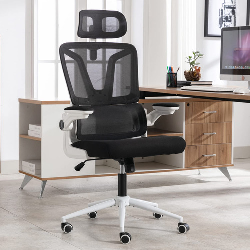 Silla De Escritorio Ergonómica Ajustable En Altura Con Sop.