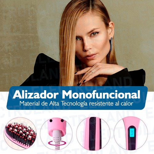 Cepillo Peine Alisador Planchita Cabellos Ondas Anti Frizz