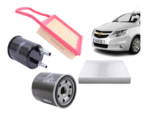 Imagen 1 de 1 de Kit Filtros Aire + Bencina + Polen + Aceite New Sail 1.5