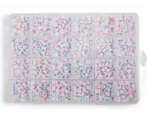 Comprar 1200 Pzs Cuentas Para Pulseras De Acrílico Letras  Pulseras 